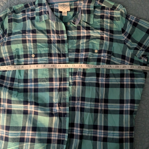 St. John's Bay Plaid Long Sleeve Button-Down Shirt - Picture 5 of 5